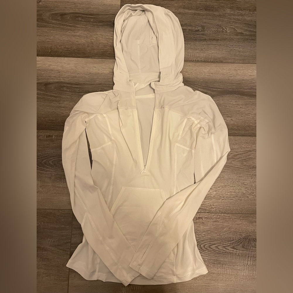 Lululemon White Quarter-Zip Pullover